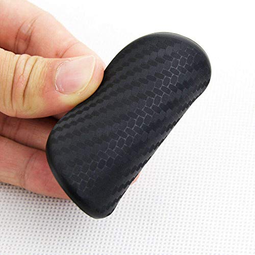 Inserto para portavasos de carro en fibra de carbono negro miniatura 2