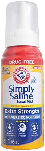 Simply Saline Bruma nasal extra fuerte 1.5 oz (paquete de 2)
