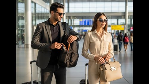 Image of THEDEEP Sunglasses Box Case with Zipper | Eyeglasses & Spectacle Zipper Box | Portable Protective Eyewear Case for Men & Women | Travel-Friendly Sunglass Holder, Black