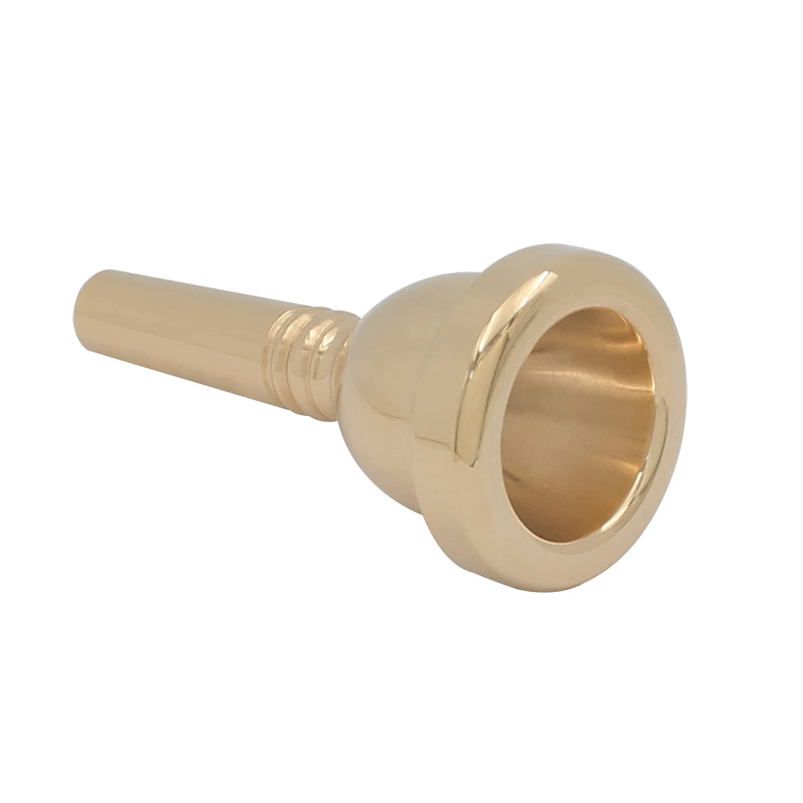 TR‑03 Tenorhorn Mundstück 12,7 mm Messing Euphonium Mundstück, 5G Tragbarer Hornmundstücke Ersatz für Professionelle Spieler, Anfänger(Gold)