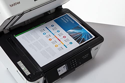 Brother MFCJ6540DW Stampante multifunzione inkjet a colori full A3, Scansione, copia e fax A3, Connettività cablata e wireless, Alimentatore automatico documenti (ADF) A3, Touchscreen a colori 6.8 cm