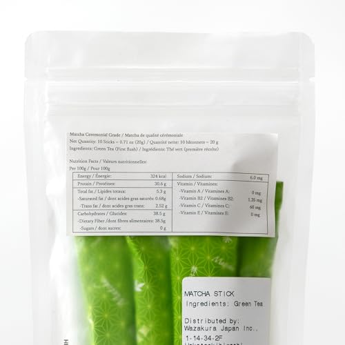 Té matcha en sticks de 10 x 2g ceremona miniatura 3