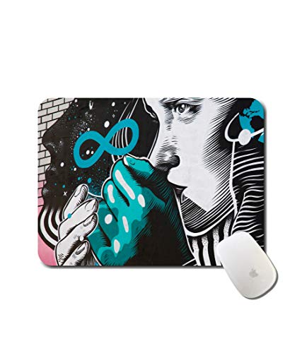 Image of WHATS YOUR KICK Abstract Pattern | Floral | Pattern | Rangoli | Printed Mouse Pad /Designer Waterproof Coating Gaming Mouse Pad for Computer /Laptop (Multi5)