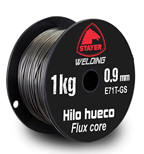 Bobina de hilo Flux Core (hilo hueco) de 1Kg. 0.9mm.