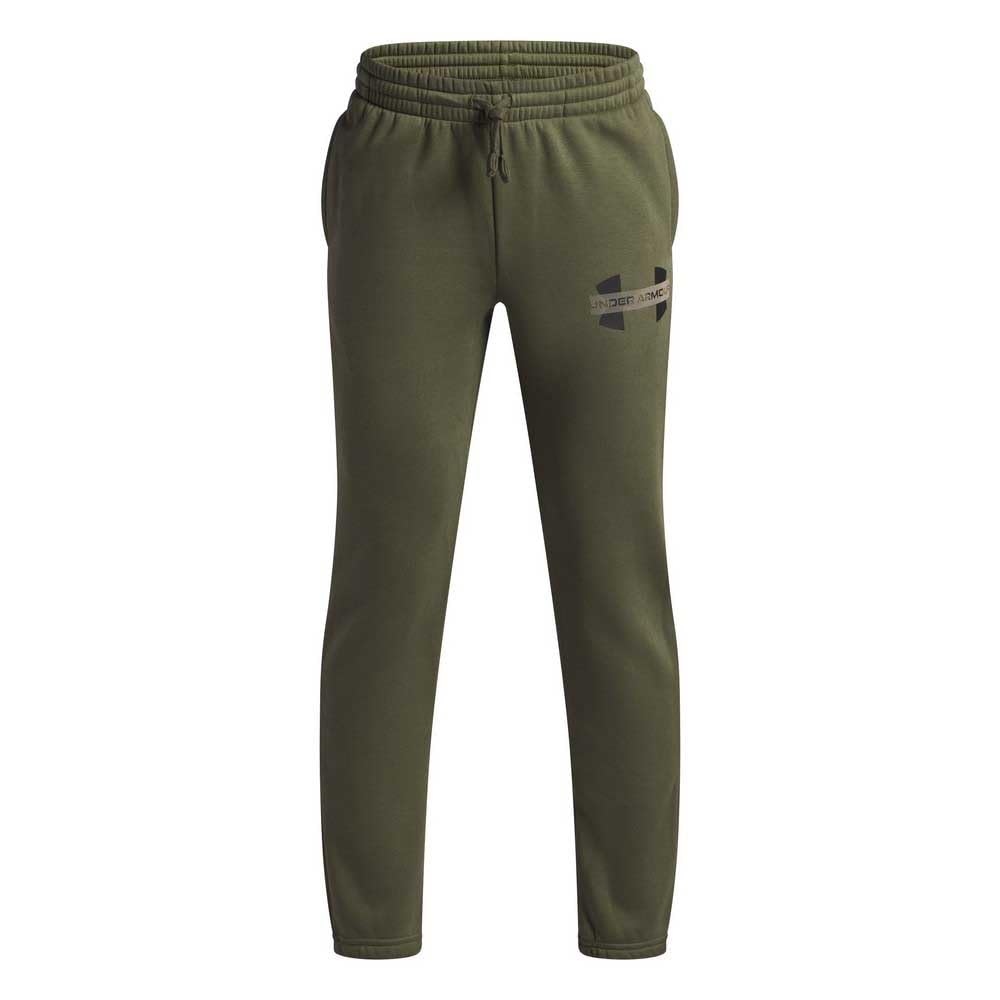 Under Armour Chłopięce spodnie dresowe Rival Fleece Colorblock Graphic (duże dzieci)