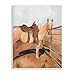 Stupell Industries Saddled Horse Southwestern Field Farm Fence Orange Blue, Design by Jacob Green Wall Plaque, 10 x 15