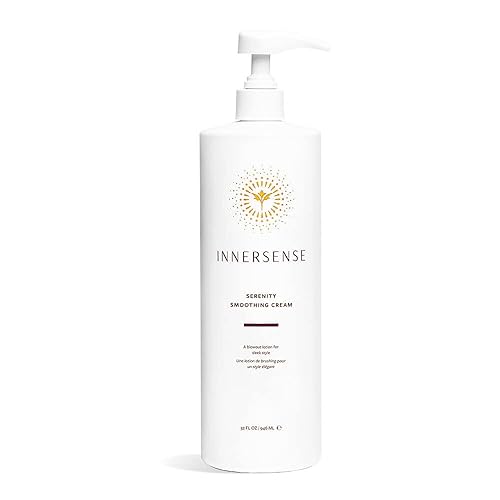 INNERSENSE Organic Beauty - Crema alisadora natural Serenity para el cabello no tóxica libre de crueldad animal 32 onzas  1 L