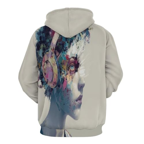 Pull Imprimé en 3D Graphisme Abstrait Haute Définition Unisexe - 4