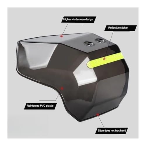 Protège-mains moto universels avec déflecteurs de vent pour guidon