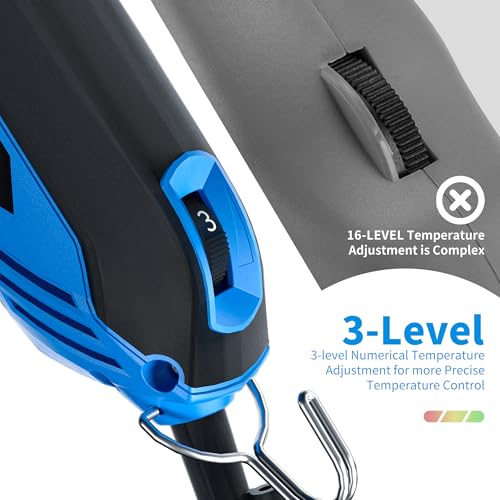 MINOVA 250W AC Rotatable Electric Hot Knife, 6 Blades Foam Cutter Cutting Tool Kit, Full-body Air Cooling System Foam Cutter with Heavy-Duty Case for EPP, EPS, XPS, EVA, EPE, PU, KT Board, Sponge - Image 6