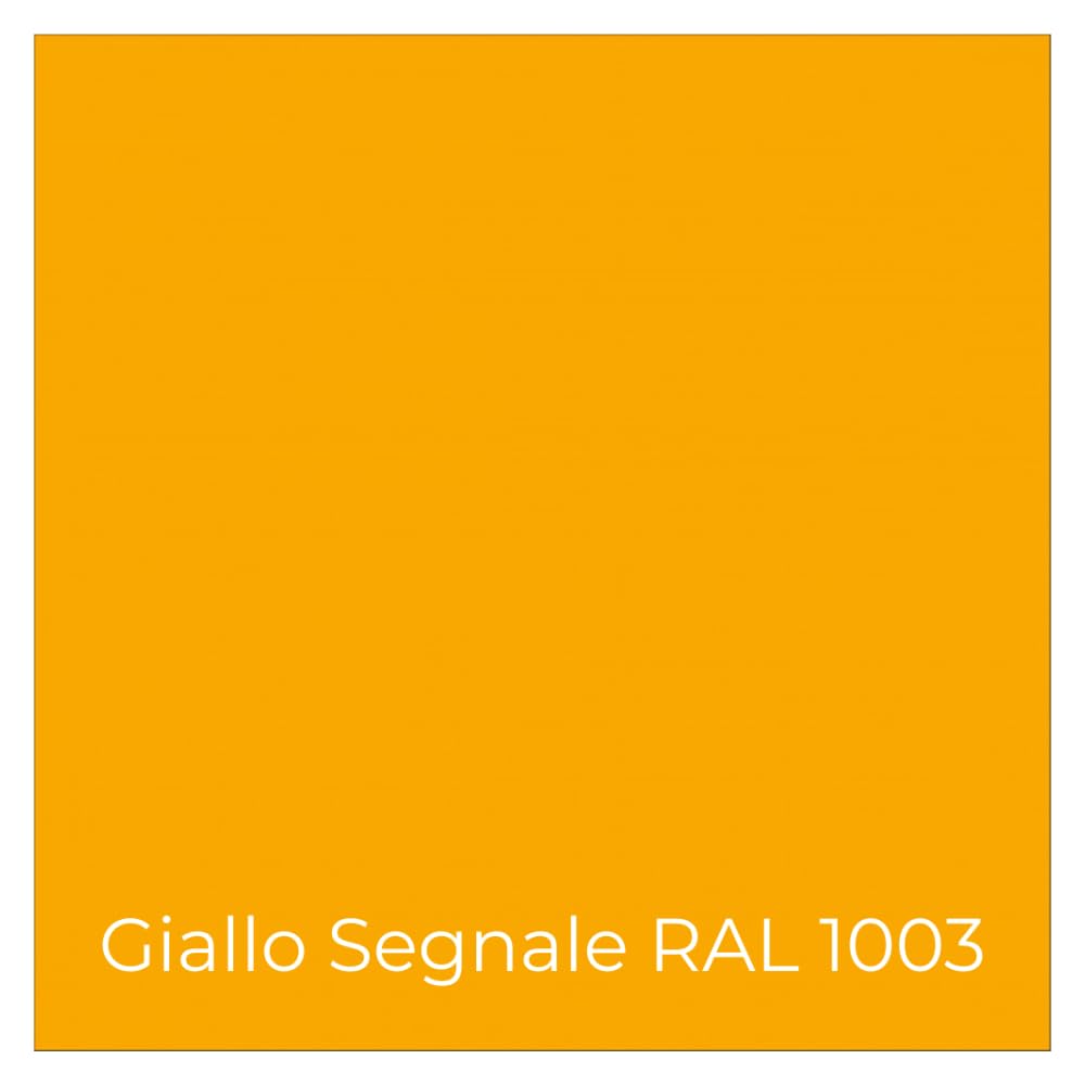 FORTUNATO Kit 3 Pezzi FerroPlus Gel, 3 x 0,75 l, Smalto Sintetico Gel, Antiruggine, Giallo Segnale RAL 1003, Finitura Lucida, Per Ferro e Metallo