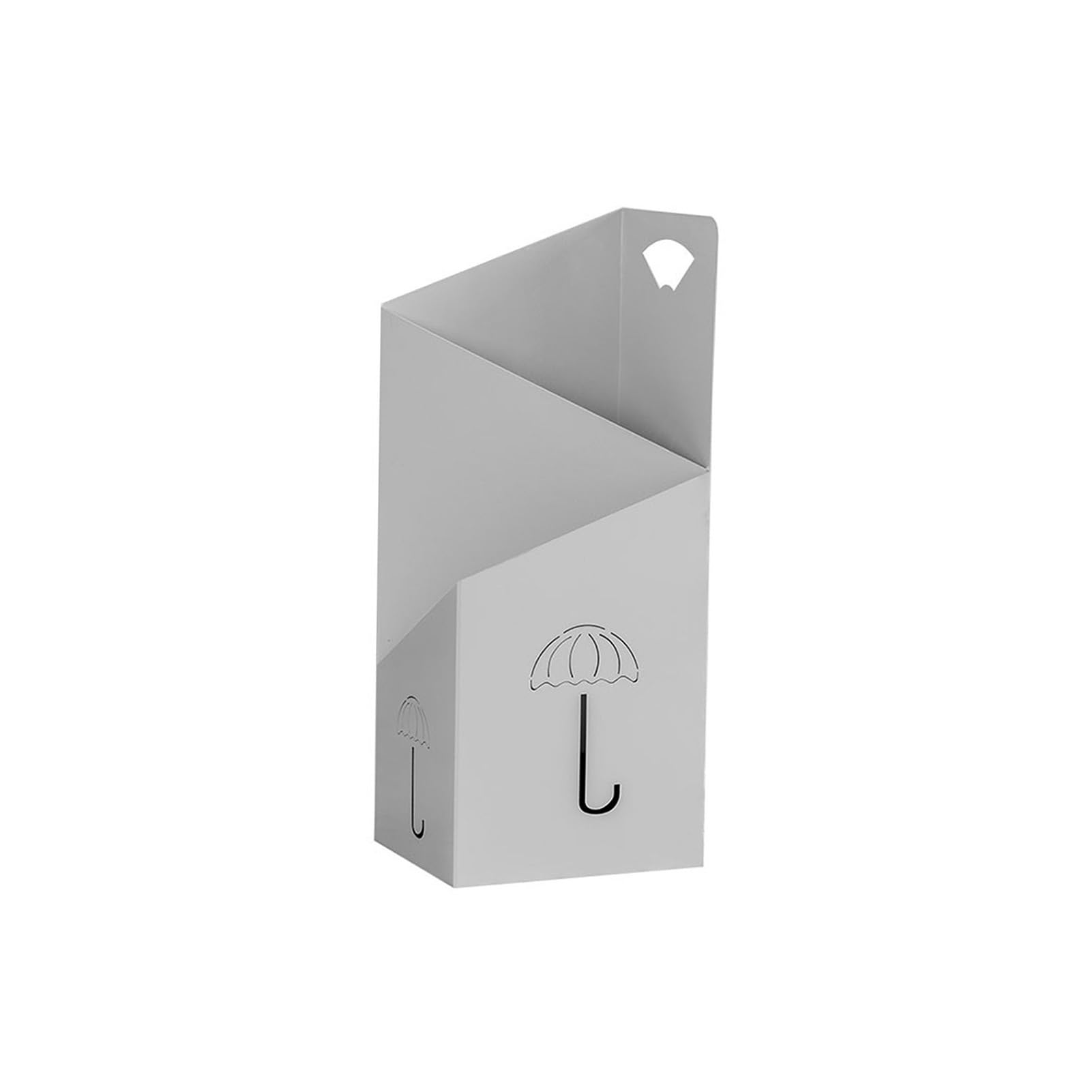 Porte-parapluie Mbrella blanc en métal grand format avec bac d'eau