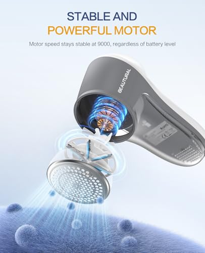 image for BEAUTURAL Fabric Shaver, Rechargeable Lint Remover for Clothes, Electr