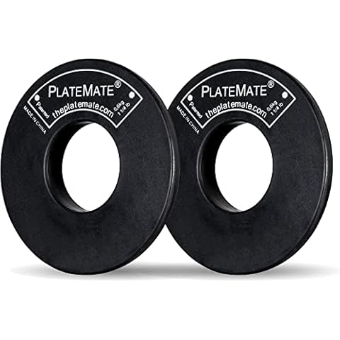 PlateMate 2-Pcs Magnetic Donut 1.25-Lb Workout Microload Weight Plate Add-Ons (2.5 lb. Set) Cover