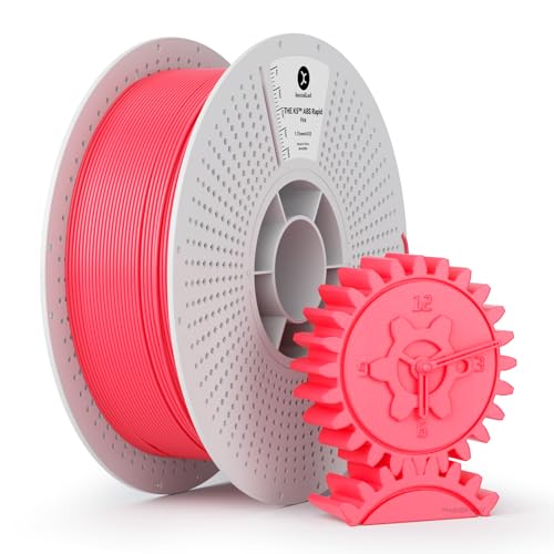 kexcelled 高速ABS 3Dプリンターフィラメント素材 500mm/s安定印刷 高耐熱性 取り外し可能スプール FDMプリンター対応 1.75mm径 寸法精度±0.03mm 正味量1kg(2.19lbs) ピンク