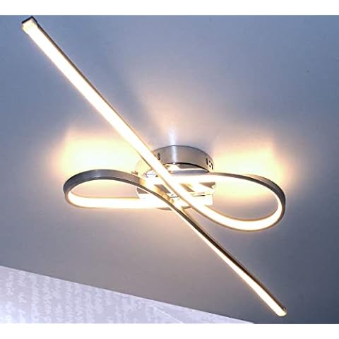 LED Ceiling Light XXL 100cm 25W lamp Neutral White, Wall Lamp Non dimmable, Living Room Bedroom, Lewima Andra Cover