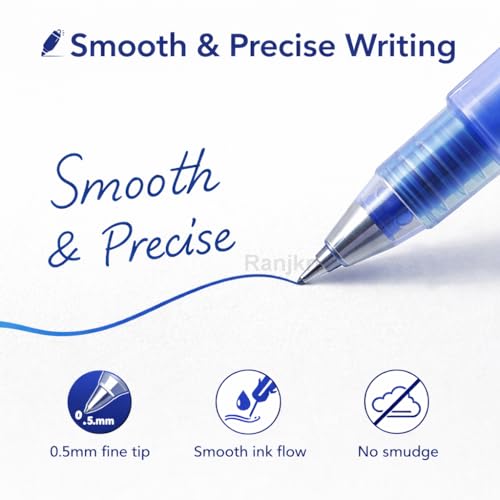Image of 12 Pcs Cute Space Theme Erasable Gel Pens Set | 0.5mm Fine Tip Blue Ink | Write Erase Rewrite Pens for Kids Students | Smooth Writing School Stationery Gift