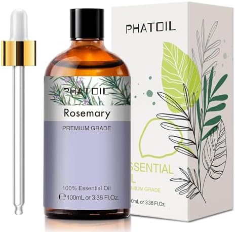 Rosemary Essential Oil for Hair Growth, Hair Fall Control and Nourishment, Skin Care | Clinically Tested & Ecocert Certified Organic 100% Pure, Rosemary Essential Oil 100ML,