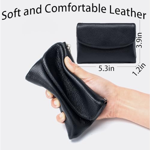 Joyfullygo Wallet, 2025 Unisex Pebble Leather Relevantk Wallet, With Credit Card Holder, Coin Holder & Cash Slots (K)4