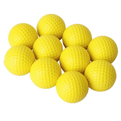 NUOLUX - 10 palline da golf gialle per attività