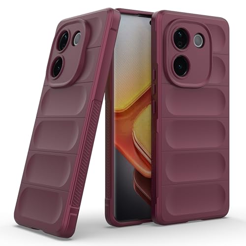 Image of Zapcase Back Case Cover for Poco M7 Pro 5G | Compatible for Poco M7 Pro 5G Back Cover | Liquid Silicon Magic Case with Camera Protection | Plum