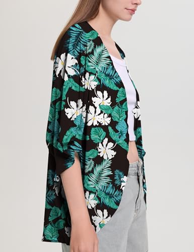 Image of Chunoy Women Short Sleeve Chiffon Kimono Beach Swimsuit Cover Up
