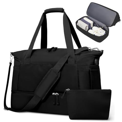 El Mejor Listado de Bolsa de trabajo go fitness los preferidos por los clientes. 45 Bolsa de Viaje para Mujer y Hombre, Bolsa de Fitness Impermeable, Bolsa Deportiva mujer Con Bolso De Cosméticos y ompartimento para Zapatos para Viajes, Entrenamiento, Yoga,...