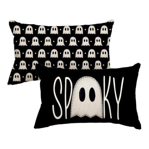 Artoid Mode Geist Spooky - Juego de 2 fundas de cojín decorativas para sofá, 30 x 50 cm