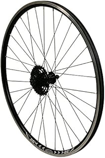 Redondo 26 Zoll Hinterrad Laufrad Felge Schwarz + 7-Fach Shimano Kassette
