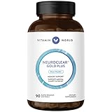 Vitamin World NeuroClear Gold Plus 90 Softgels, Phosphatidylserine, DHA, Ginkgo Biloba, Supports Brain and Mental Focus, Rapid-Release, Gluten Free