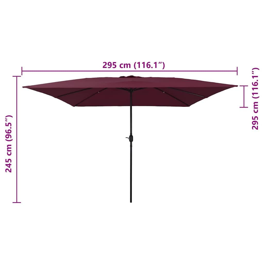 Parasol ogrodowy, piaskowy x poliester i stal, składany, z korbą, wiatroszczelny, wodoszczelny, do ogrodu, na balkon, taras, cień i ochrona przed wzrokiem