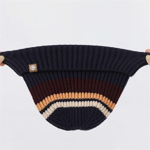 Kids Winter Hat Gloves Scarf Set Toddler Beanie with Pom Neck Warmer Fleece Lined for Boys Girls 2-10 Years2