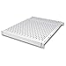 BIGtec 19" 1HE schwerlast Fachboden Ablageboden Einlageboden grau 500-900mm tiefenverstellbar Nutzbreite 445mm für Wandgehäuse Netzwerkschränke Serverschränke Rack-Rahmen RAL7035 Traglast 150kg