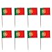 Amosfun 100 szt. mini flaga Portugalii wykałaczki babeczka toppery drewniane koktajlowe szaszłyki deser owoce kostki do baru restauracji koktajlowe sporty przyjęcie artykuły dekoracyjne (Portugalia)