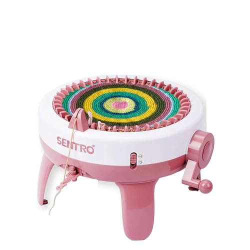 SENTRO Knitting Machine 40 Needles Knitting Machine, Smart Automatic Knitting Loom Machine for Adults and Beginners, Circular Weaving Crochet Knitting Machine Kit for Hat,Sock,Scarf,Gloves,Sweater