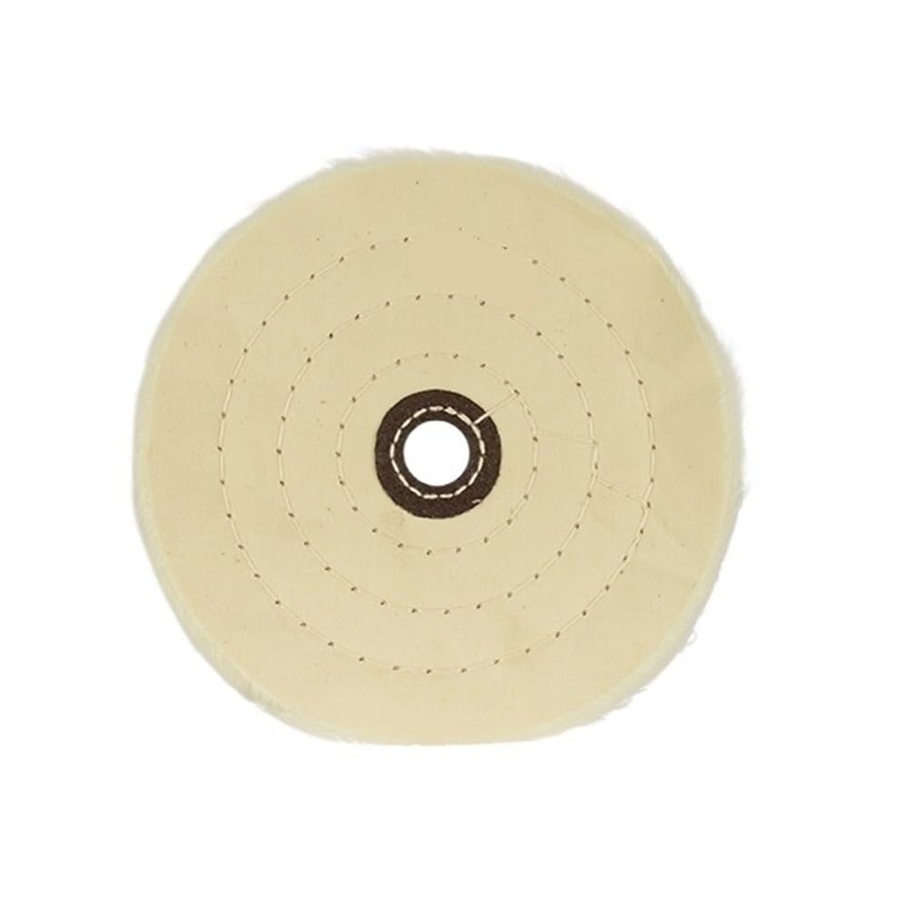 Cotton Buffing Polishing Wheel,White Abrasive 3-6 Inch(3 Inch)