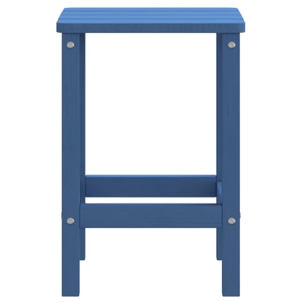 Table De Jardin Extérieur En PEHD - Résistante, Sans Entretien, Design Minimaliste - 38x38x46 Cm - Bleu Océan - 3