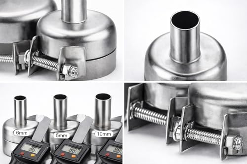 Image of SCHOFIC 3 Set Nozzles Kits for Air Pump Type Hot Air Soldering Station Repair Tools