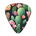 Cactus pattern Guitar Picks 12 Pack Bass Picks with Organizer Box Guitar Plectrum Includes Thin Medium Heavy Guitar Picks Ukulele Picks for Bass Acoustic Electric Guitars