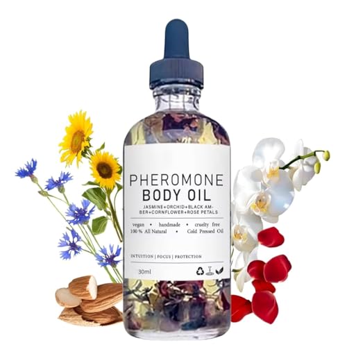 Feromonas Aceite corporal para mujeres: con el aceite dulce hidrata la piel, la fragancia social larga duración,crema hidratante liviana para piel blanda,aumento de la fragancia larga duración,1Pcs