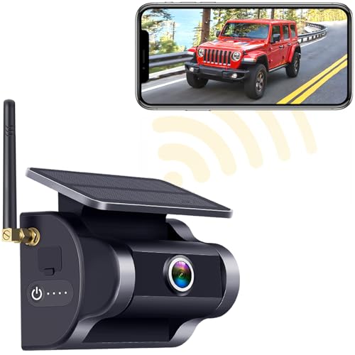 Befumly Backup Camera Wireless for Trucks - Solar Powered, Magnetic, WiFi Rear View Camera for Pickups Trucks, Hitching Gooseneck Travel Boat Horse Trailer - HD 1080P Night Vision, IP69 Waterproof
