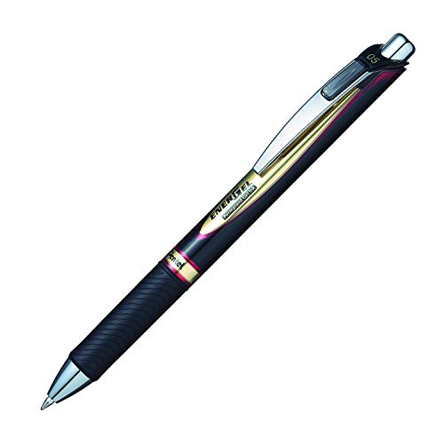 EnerGel Permanent Retractable Rollerball 0.5mm Tinta Roja 12 bolígrafos miniatura 3