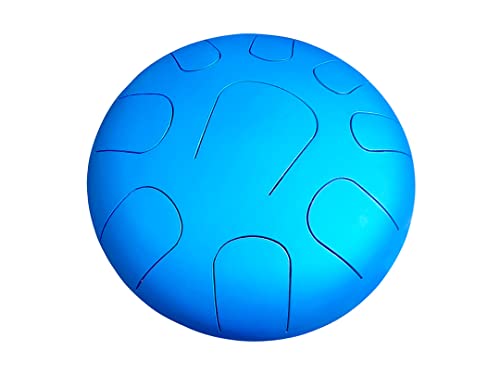 Steel tongue drum bleu 10" pour calmer l'esprit et méditer