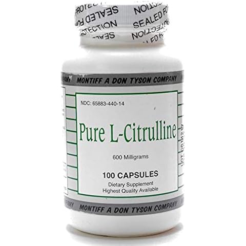 Montiff - Pure L-Citrulline 600 mg 100 caps [Health and Beauty] Cover