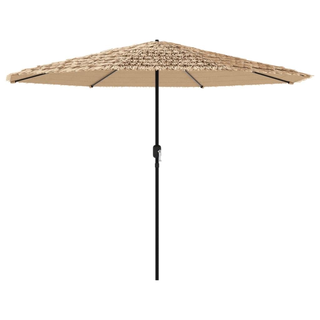 Brązowy parasol ogrodowy 388x388x248 cm