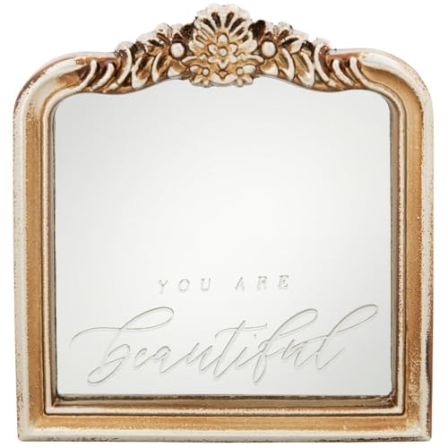 Espejo ornamental Rectangular 14.6x14.3 cm dorado miniatura 3