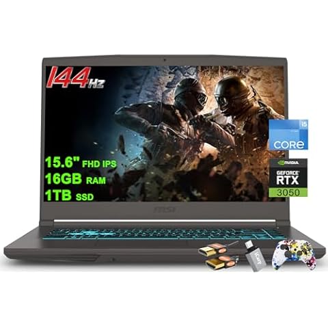 MSI Thin 15 Gaming Laptop with RTX 3050 Cover