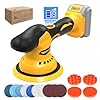 Cordless Car Buffer Polisher Kit for Dewalt 20V Battery(NO Battery),6 In Brushless Dual Action Random Polishing Machine , 8 Variable Speed 5500RPM, Orbital Polisher for Car Detailing,14Pcs Accessories