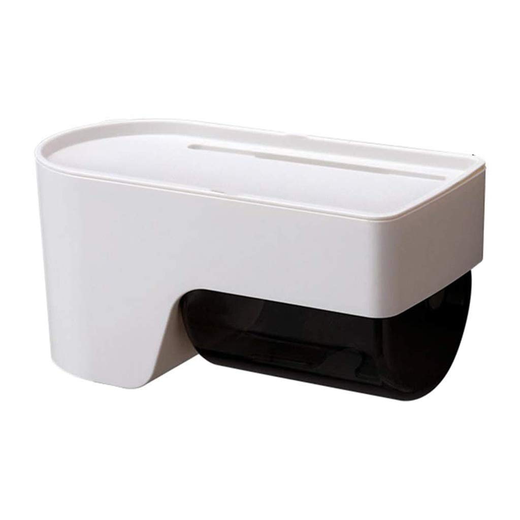Bandeja de papel higiénico y sostenedor de rollo impermeable para pared 1