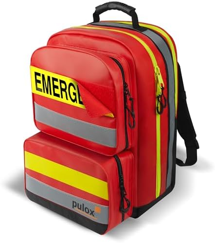 Pulox EHBO-Rugzak - Professionele Noodrugzak van dekzeil met gekl...